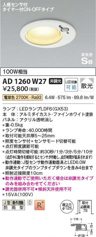 AD1260W27