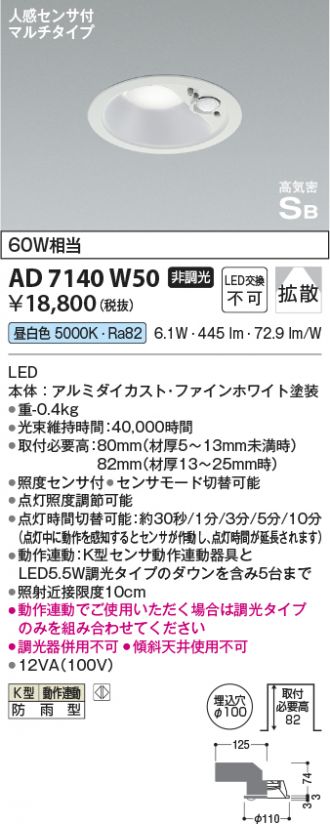 AD7140W50