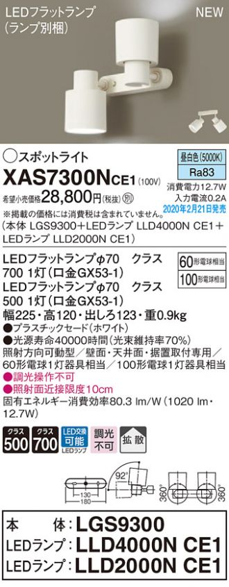 最安価格 パナソニック Panasonic LEDフラットランプ 昼白色 拡散タイプ φ70 LLD2000NCE1 casabianca.ba